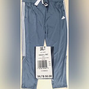 NEW..MEN TALL-3XL ADIDAS TIRO23 LEAGUE PANTS (GRAY)